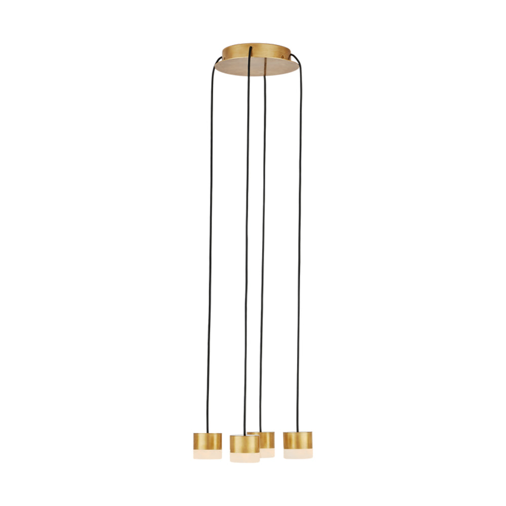 Visual Comfort Gable Alabaster 4 Light Chandelier
