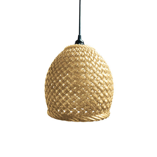 Pemco Lighting 2201 Designer 3D Printed LED Tulume Wicker Pendant 