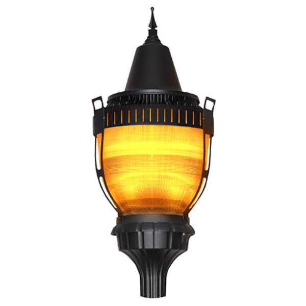 Pemco Lighting Amber Lexington 3 Historic Post Top 