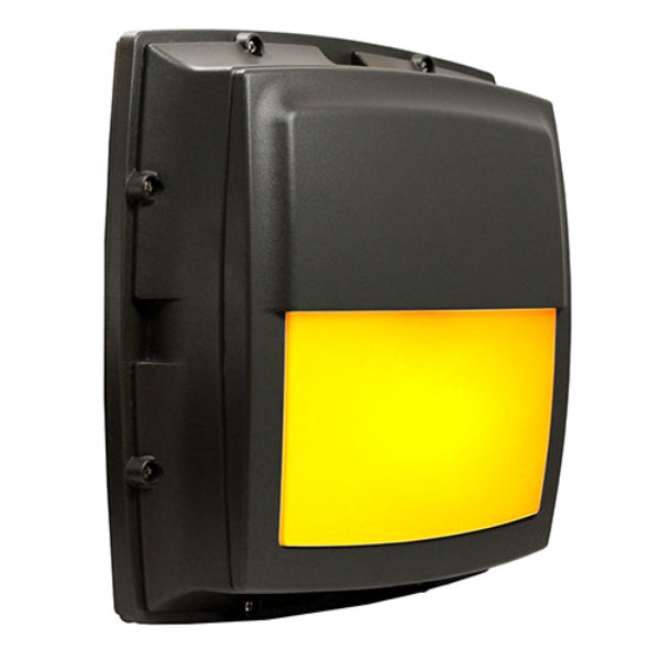 Pemco Lighting AmberLED Hatteras Square Half Cutoff Wall Mount 