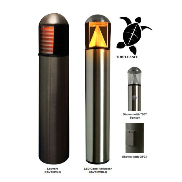 Pemco Lighting FWC AmberLED CAV 16 Outdoor Bollard Light