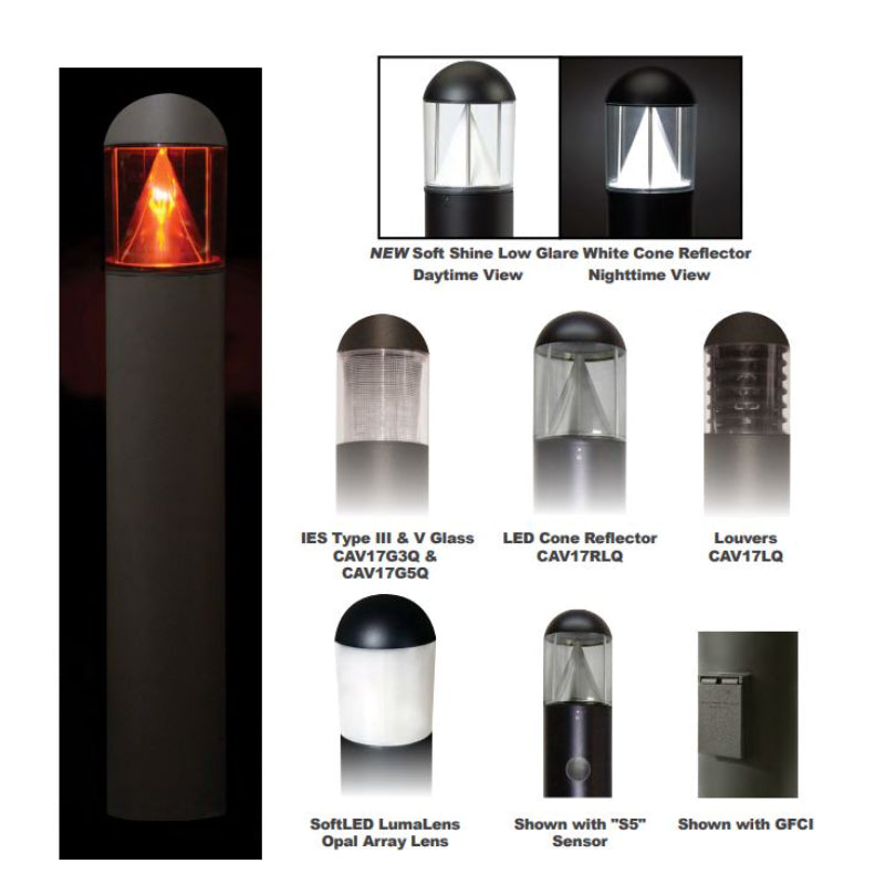 Pemco Lighting AmberLED Cavalier 17 Outdoor Bollard Light