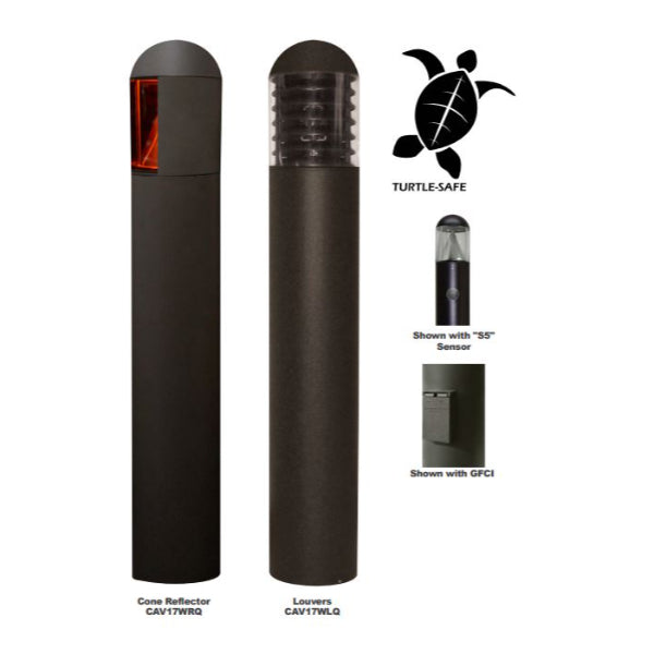 Pemco Lighting FWC AmberLED CAV 17 Outdoor Bollard Light
