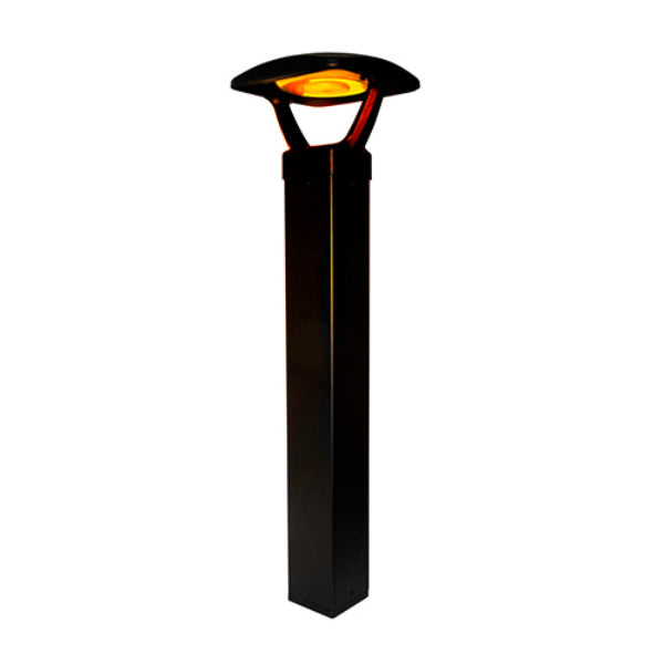 Pemco Lighting FWC Amber Enterprise Square Bollard Light 