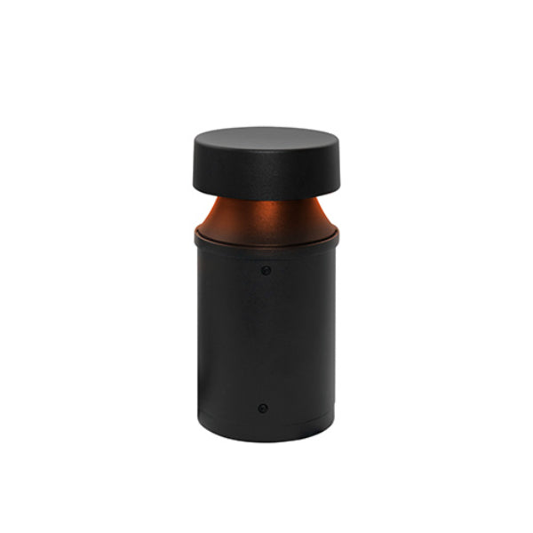 Pemco Lighting FWC PNB52Q Amber Low Profile Pathway Bollard Light 