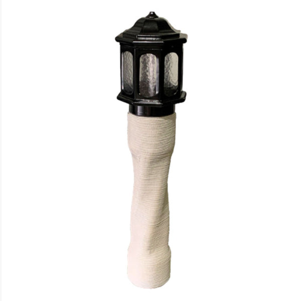 Pemco Lighting LumaCrete Q3D Concrete Printed 8" Bollard Light 2 Additional Image 2