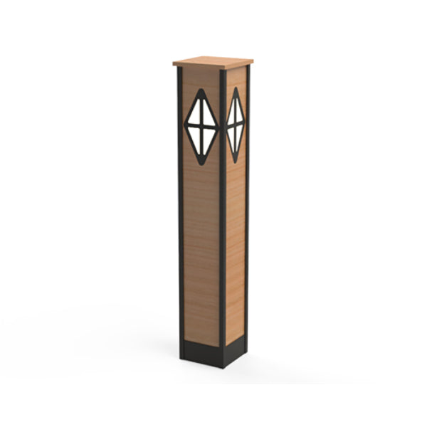 Pemco Lighting PMBUC8 Urban Composite Square Bollard Light 1 Additional Image 1
