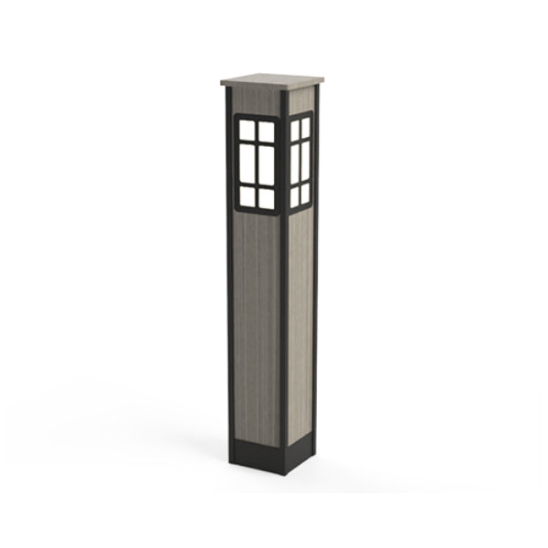 Pemco Lighting PMBUC8 Urban Composite Square Bollard Light 