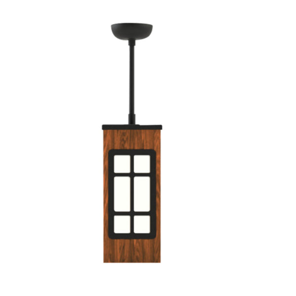 Pemco Lighting PMWYP Yellow Pine Square Wood Wall Mount 1 Additional Image 1