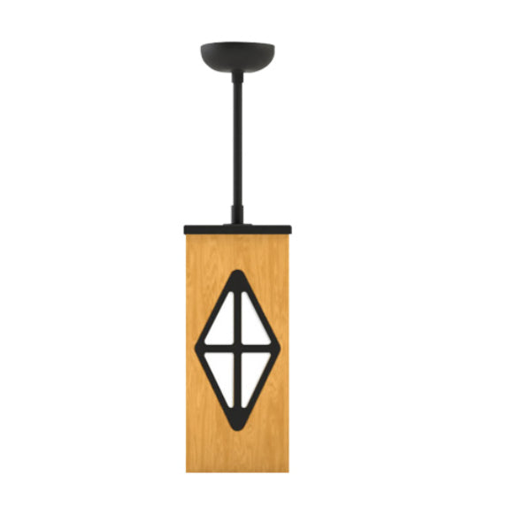 Pemco Lighting PMWYP Yellow Pine Square Wood Wall Mount 3 Additional Image 3
