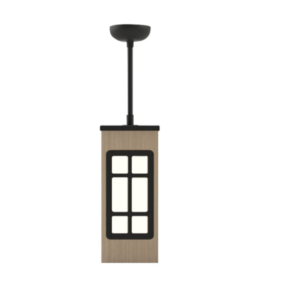 Pemco Lighting PMWYP Yellow Pine Square Wood Wall Mount 