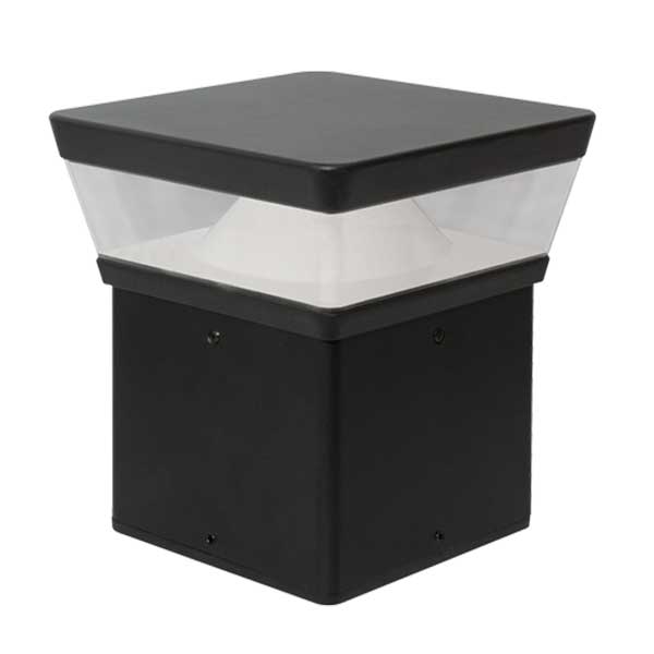 Pemco Lighting Square Low Profile Pathway Bollard Light 