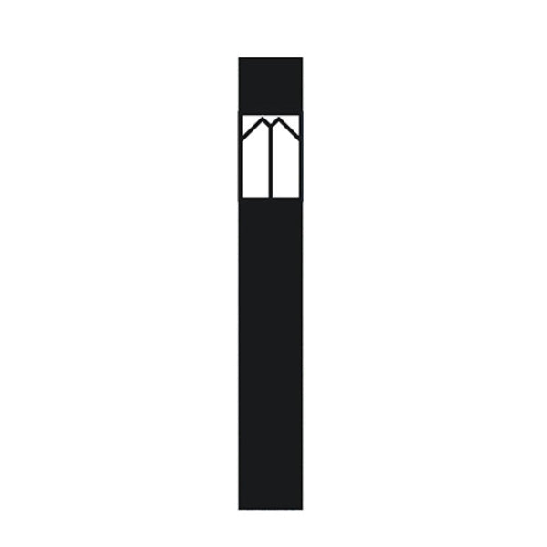 PMBSDE Square Deco Santa Fe Bollard Light 1 Additional Image 1