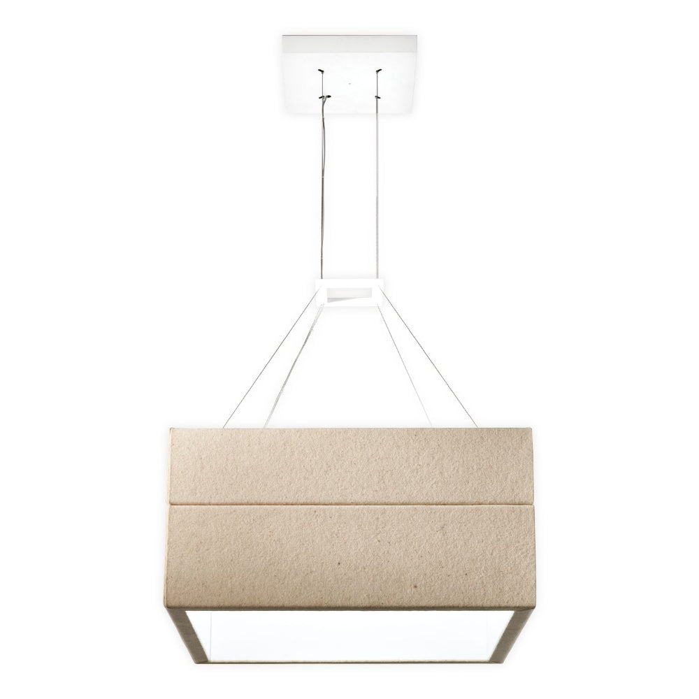 Shaper Lighting Shaper Sense Square Pendant Luminaire Acoustic Lighting