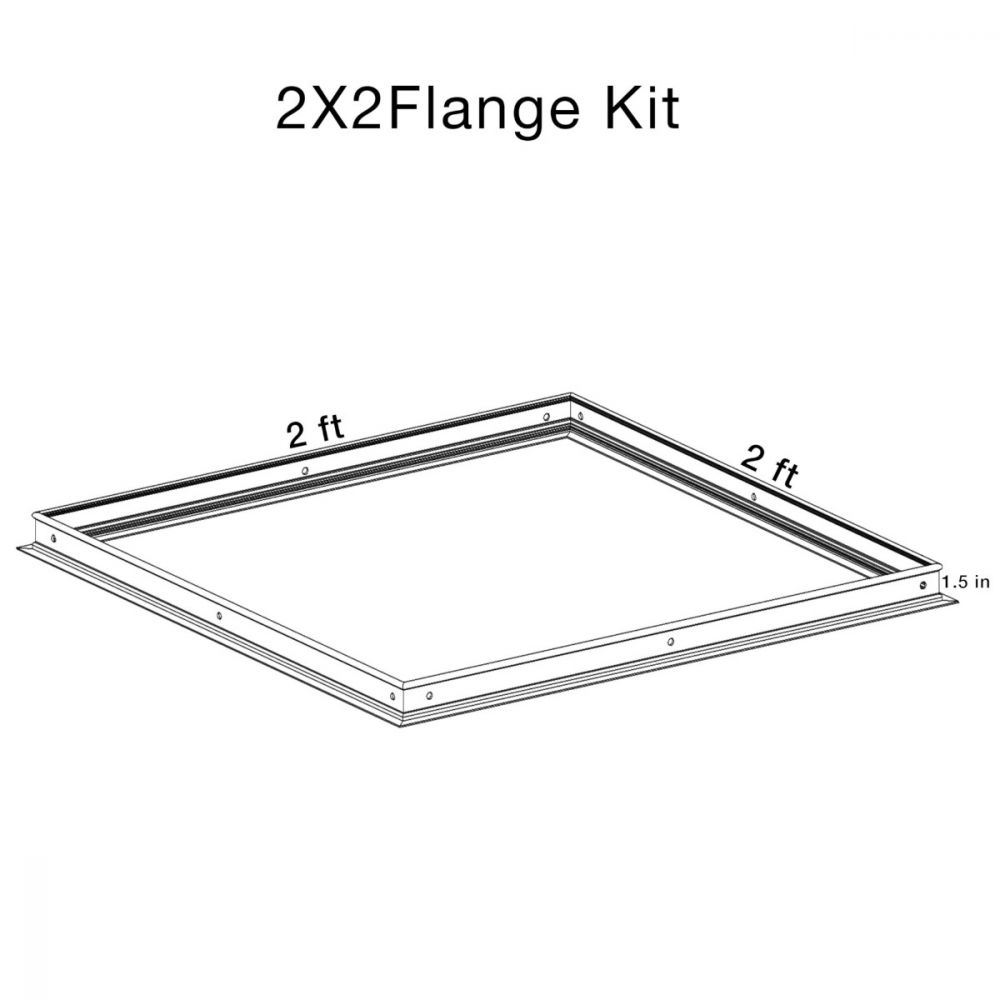 SLG Lighting Flange Kit for Troffers and Panels 1