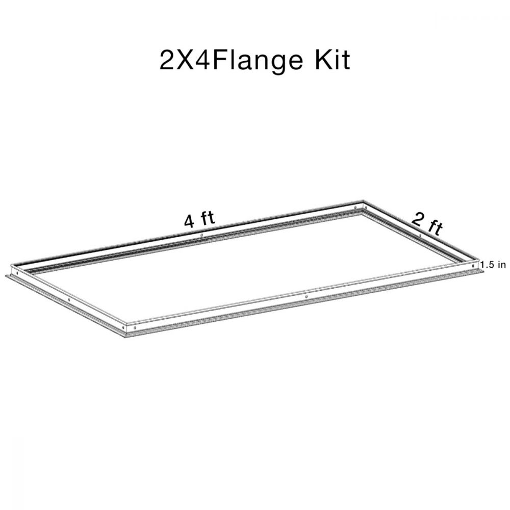 SLG Lighting Flange Kit for Troffers and Panels 2