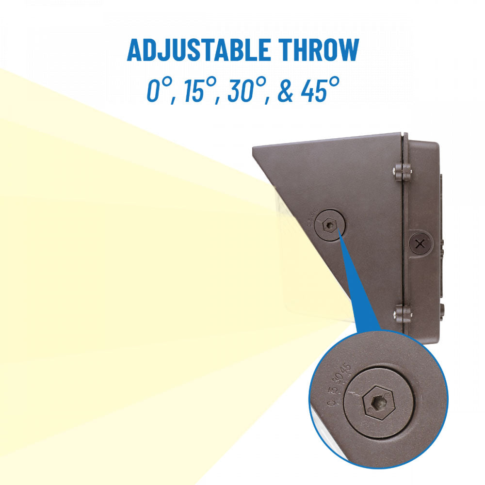 SLG Lighting LED Adjustable Throw Wall Pack 5