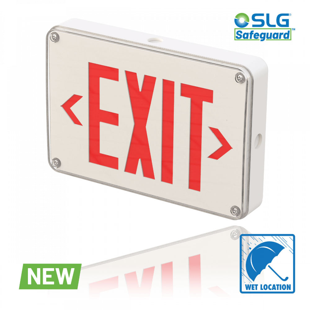 SLG Lighting LED Exit Sign - Wet Location 