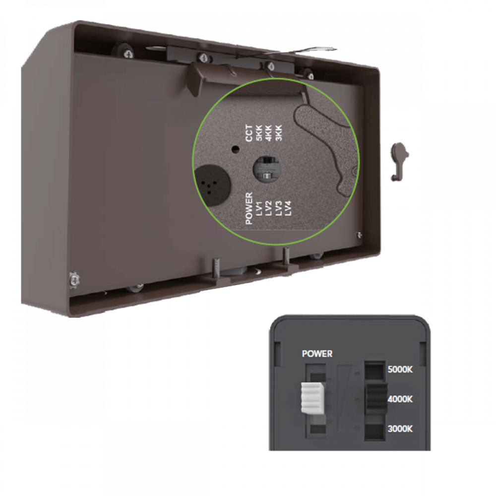 SLG Lighting LED Full Cutoff Wall Pack - Selectable 4