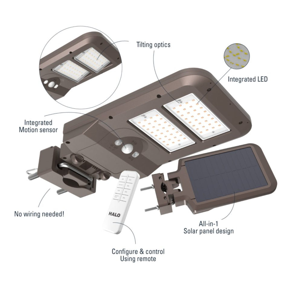 Halo SLST Solar Area Floodlight Additional Image 2
