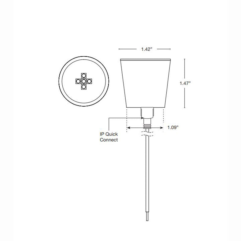 SPJ Lighting FB-4W-CONE-PLC Forever Bright LEd Engine Center