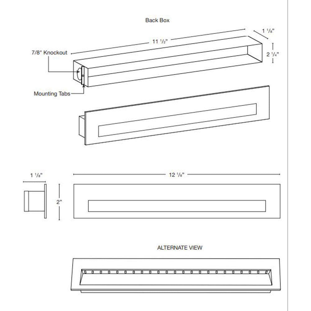 SPJ Lighting SPJ-MSL-2BK-12 3W LED Recessed Light 12V