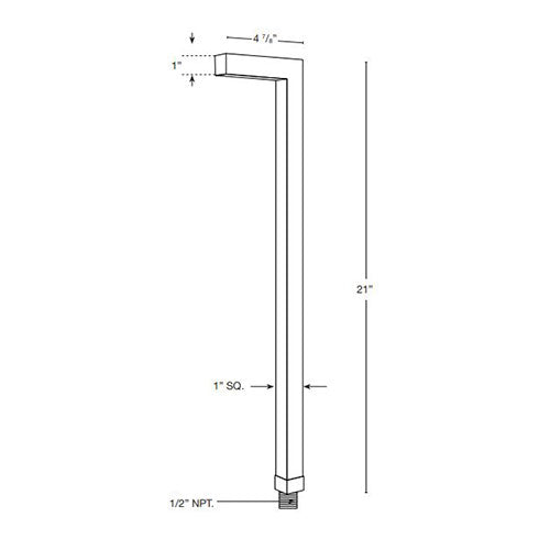 SPJ Lighting SPJ-SQ100-F 2W LED Contemporary Path Light