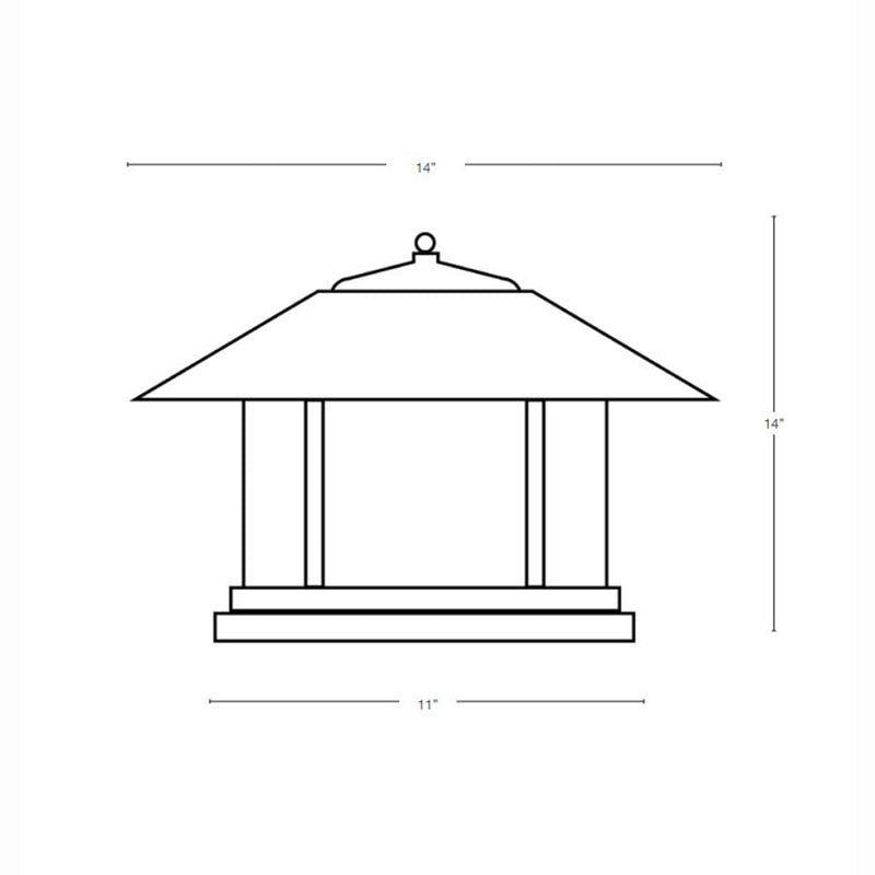 SPJ Lighting SPJ43-05A 8W Round Column Mount