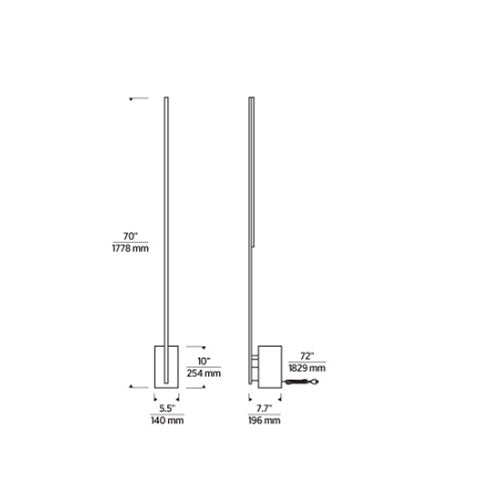 Tech Lighting 700 Klee 70 Floor Lamp By Visual Comfort