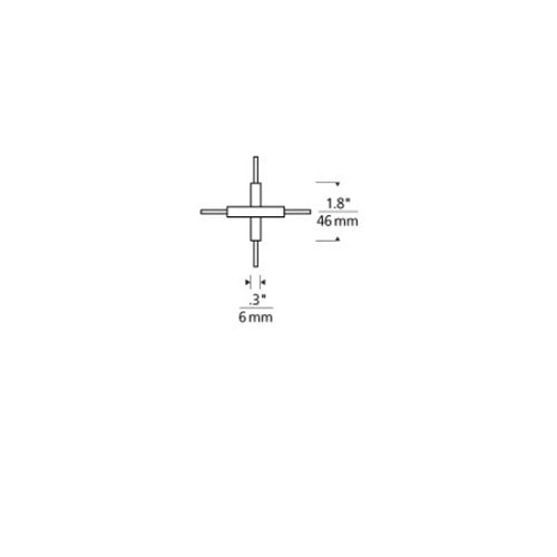 Tech Lighting 700MOCTX Monorail X Connector