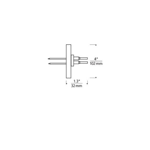 Tech Lighting 700MOP4CD Monorail 4" Round Direct-End Power Feed By Visual Comfort