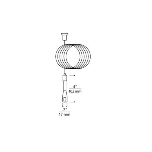 Tech Lighting 700MOSADJ Monorail Adjustable Standoff By Visual Comfort
