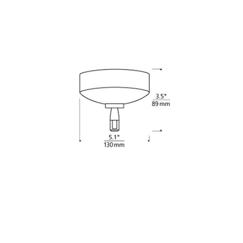 Tech Lighting 700MOSRT75D Monorail Surface Transformer-75W Mag