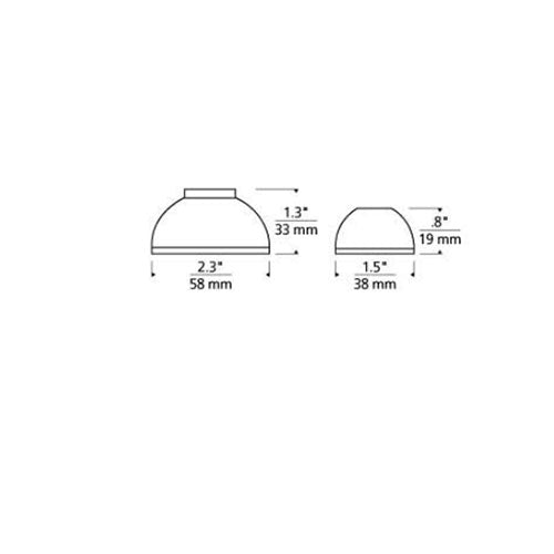Tech Lighting 700MR Backlight Shield By Visual Comfort