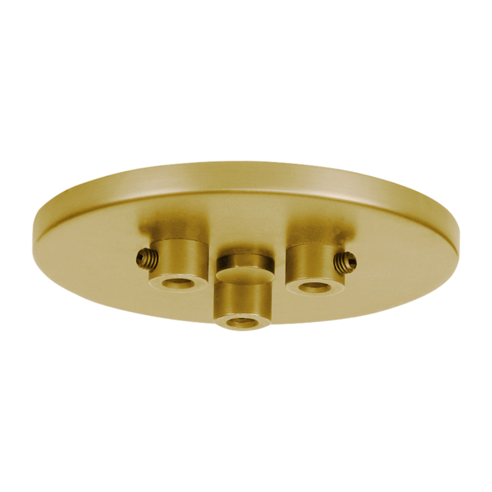 Tech Lighting 700TDMRD3T Line-Voltage Mini Canopy 3 Port Round By Visual Comfort