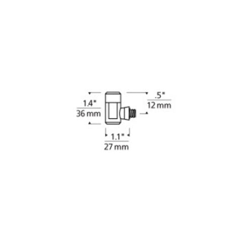 Tech Lighting 700WMOCHED Wall Monorail Freejack Connector
