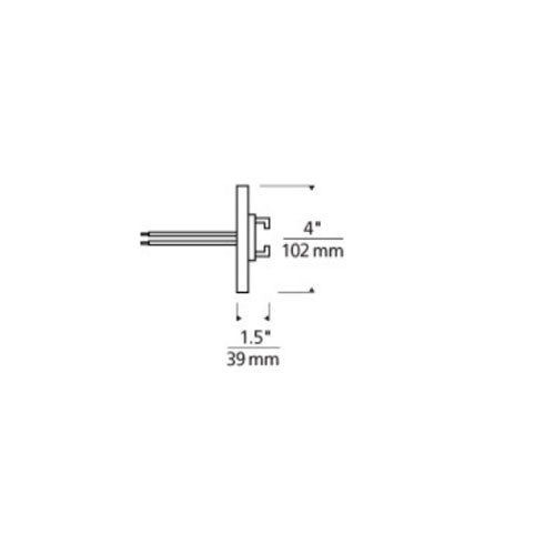 Tech Lighting 700WMOP4R60E Wall Monorail 4" Round Direct Canopy Single-Feed With LED Transformer