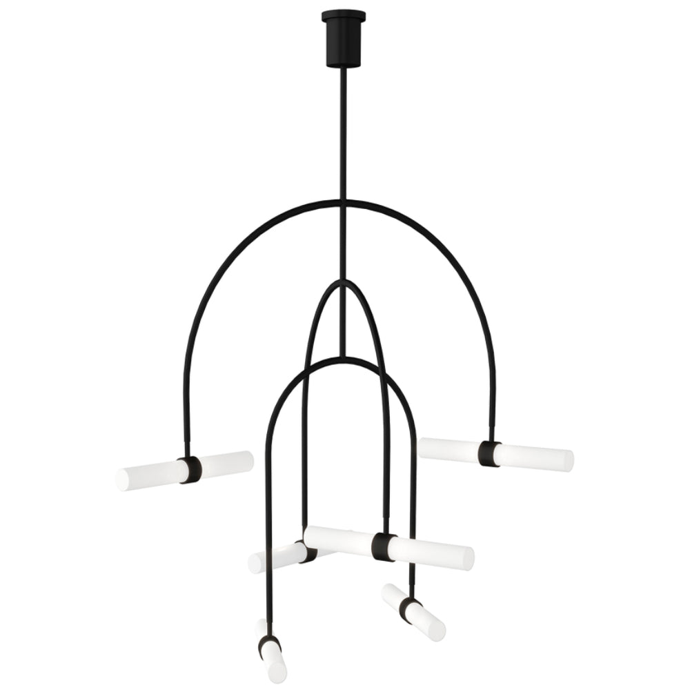 Tech Lighting 700 Calumn 6-Light Chandelier By Visual Comfort