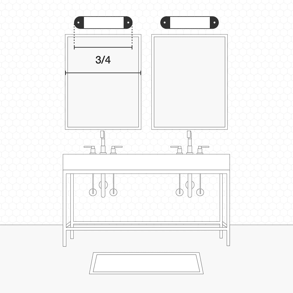 Tech Lighting 700BC Banda 36 Bath By Visual Comfort
