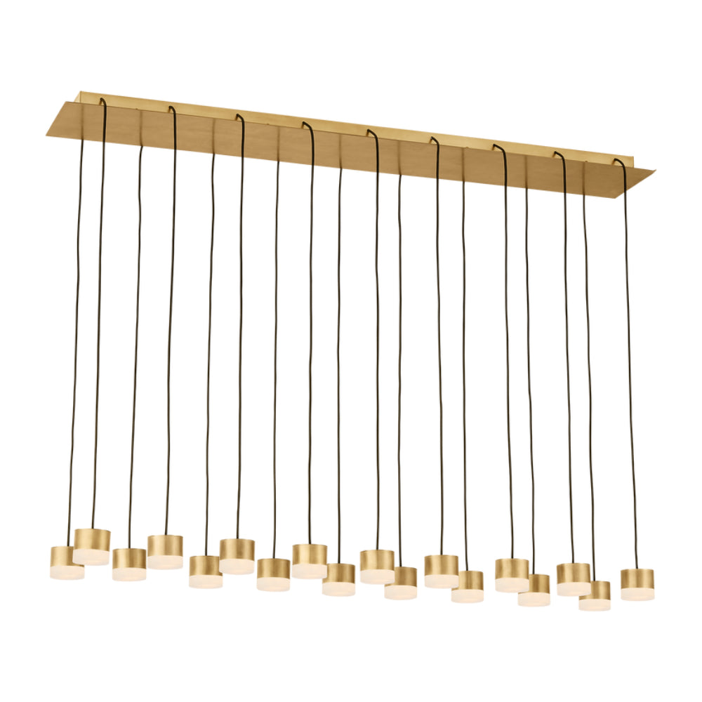 Visual Comfort Gable Alabaster 18 Light Chandelier