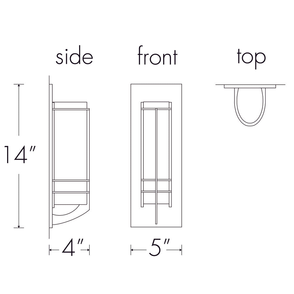Ultralights Lighting Synergy 11212 ADA Sconce
