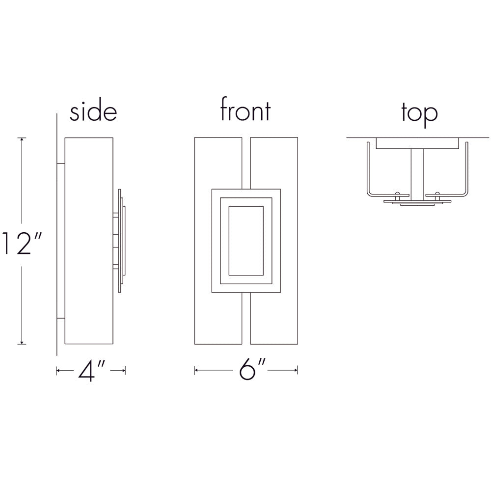 Ultralights Lighting Genesis 11216 ADA Sconce