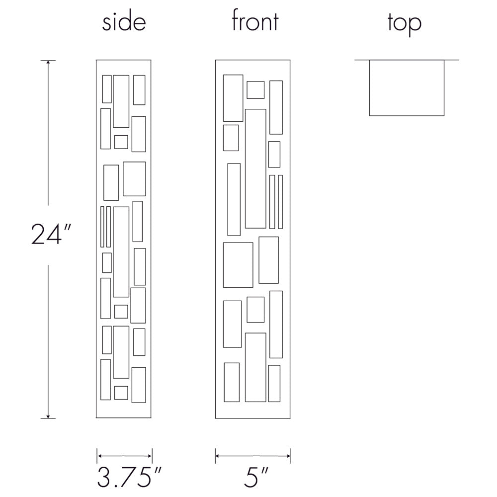 Ultralights Lighting Genesis 11218-24 Exterior Sconce