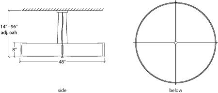 Genesis 17390-48-SM Indoor/Outdoor Stem Mount Pendant By Ultralights Lighting Additional Image 5