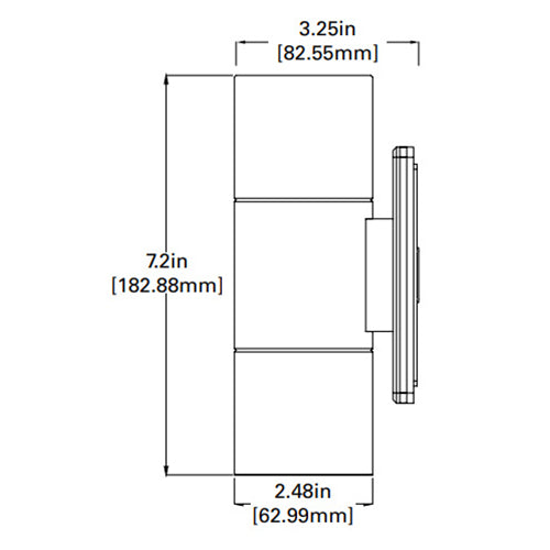 Lumiere Lanterra 9002 - W2 (Up and Down) LED Wall Cylinder Light