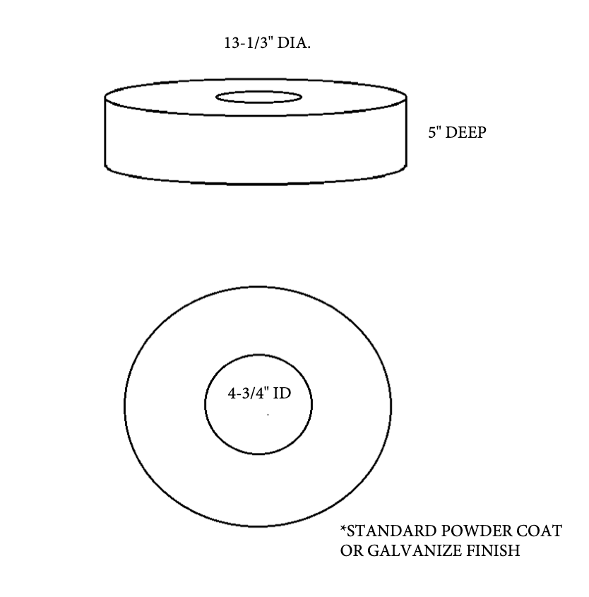 CEM-TEC Round Pole Base Cover