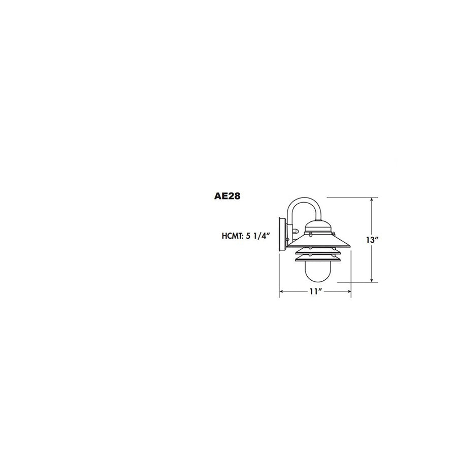 Advantage Environmental Lighting AE28 Nautical Wall Mount