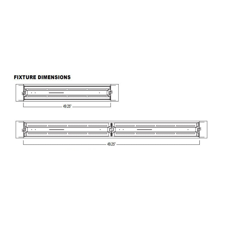 Advantage Environmental Lighting APP High Performance Perforated Fluorescent Pendant Mount Luminaire