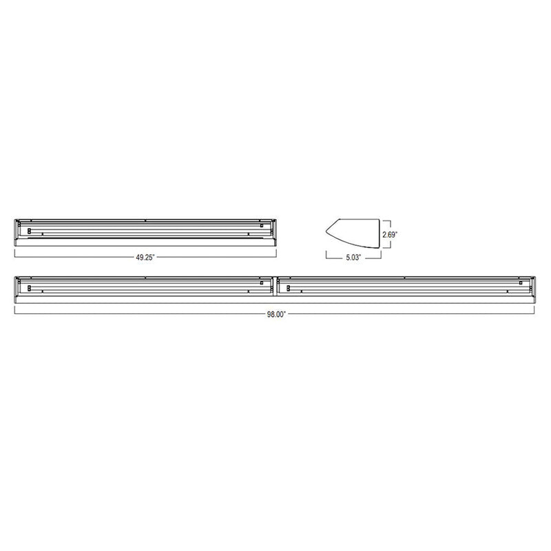 Advantage Environmental Lighting APW High Performance Perforated Fluorescent Wall Mount Luminaire