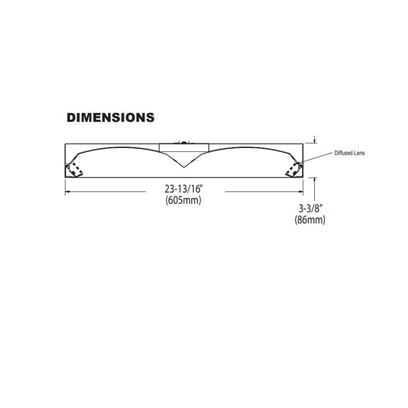 Advantage Environmental Lighting ASDI LED 2x2, 2x4 Architectural Recessed Side Direct Indirect